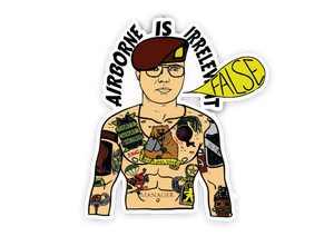 "Dwight" Airborne AF Premium Sticker