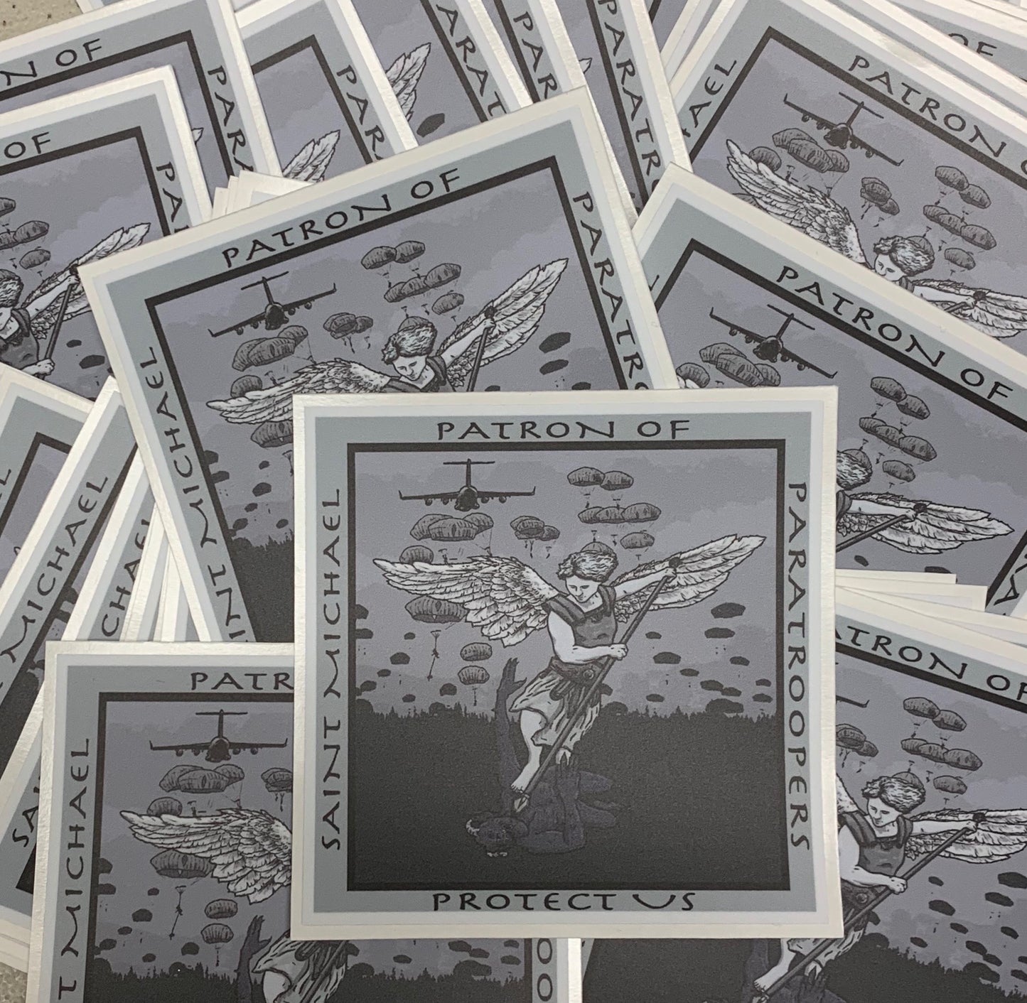 St Michael Protect Us Sticker