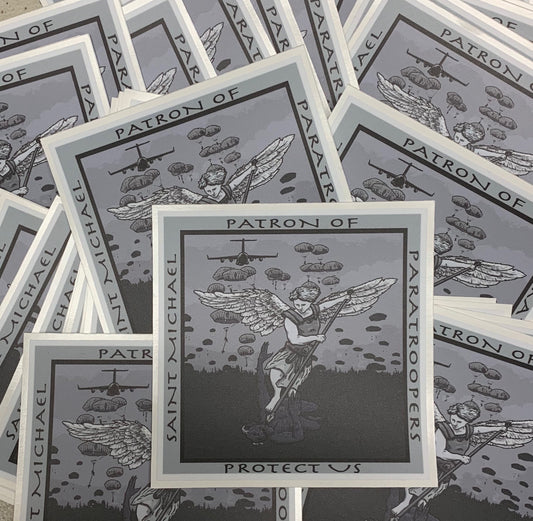 St Michael Protect Us Sticker