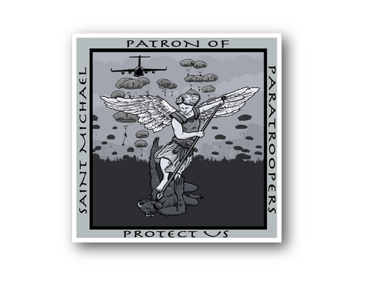 St Michael Protect Us Sticker