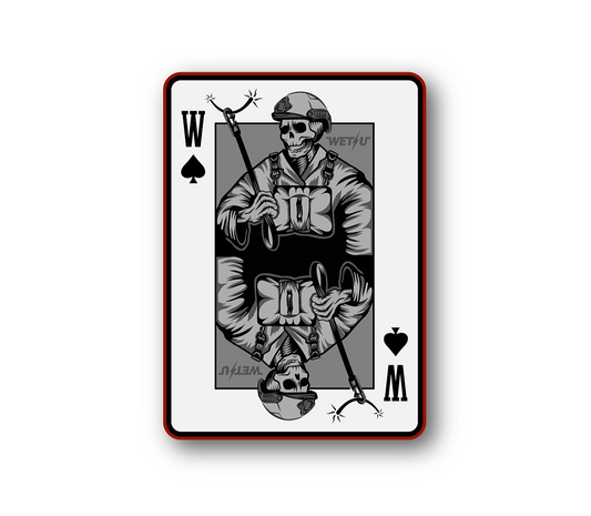 Static Line Skelly Sticker