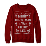 Load image into Gallery viewer, Ya Filthy Leg Christmas Sweatshirt
