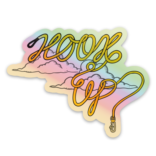 Hook Up Holographic Mini Sticker