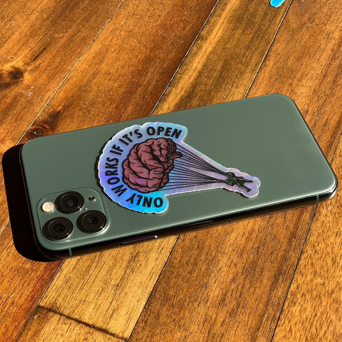 Open Minds Holographic Sticker