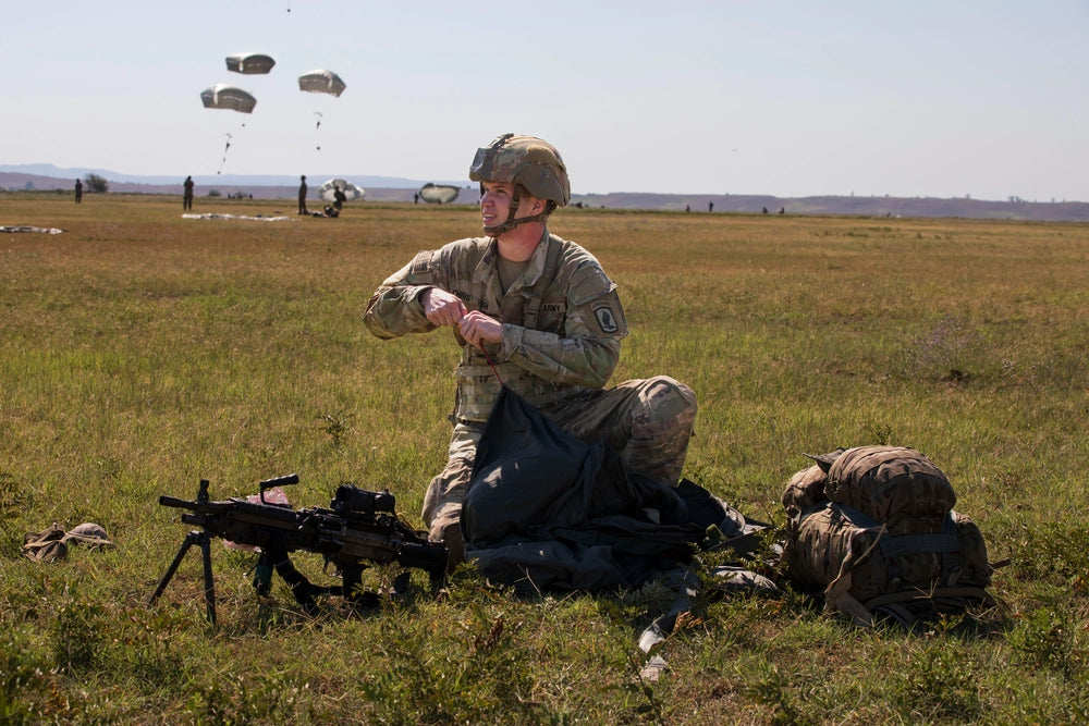 U.S. Soldiers and Marines Conduct Jump Ops in the Caucasus