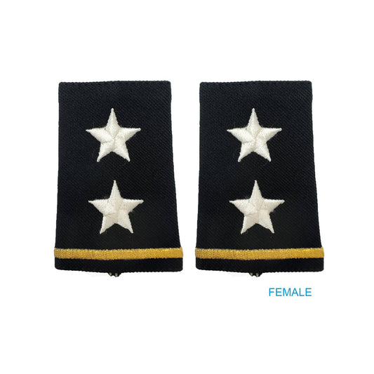 US Army O8 Major General Shoulder Marks - Small/Female