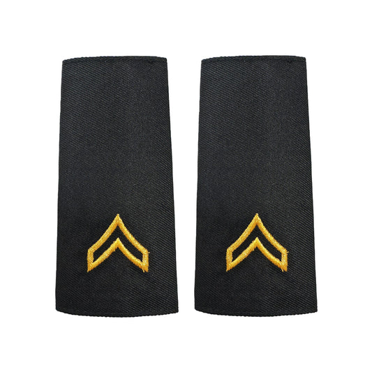 U.S. Army E4 Corporal Shoulder Marks - Male (Large)