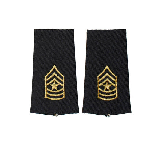 US Army E9 Sergeant Major Shoulder Marks - Large/Male