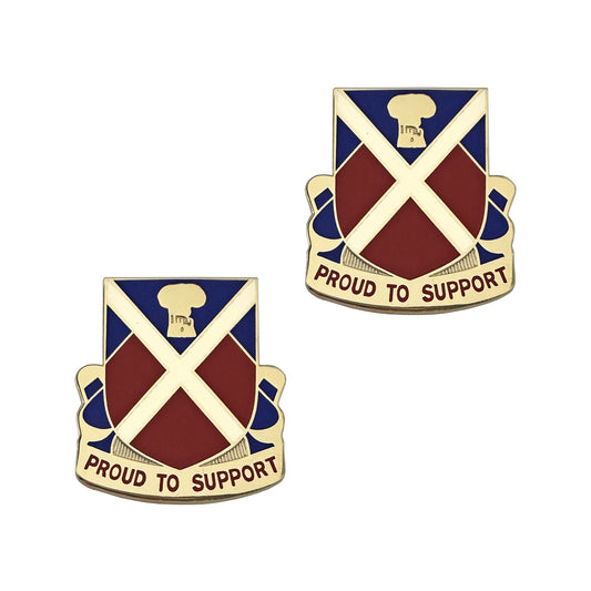 U.S. Army 10th Support Battalion (10th BSB) Unit Crest (Pair)