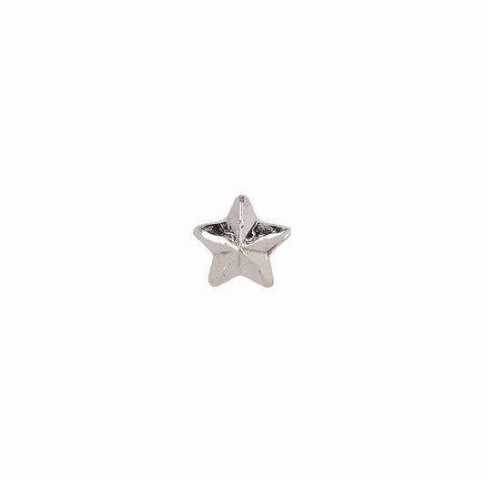 US Army Star 3/16 Single Silver Ribbon Device