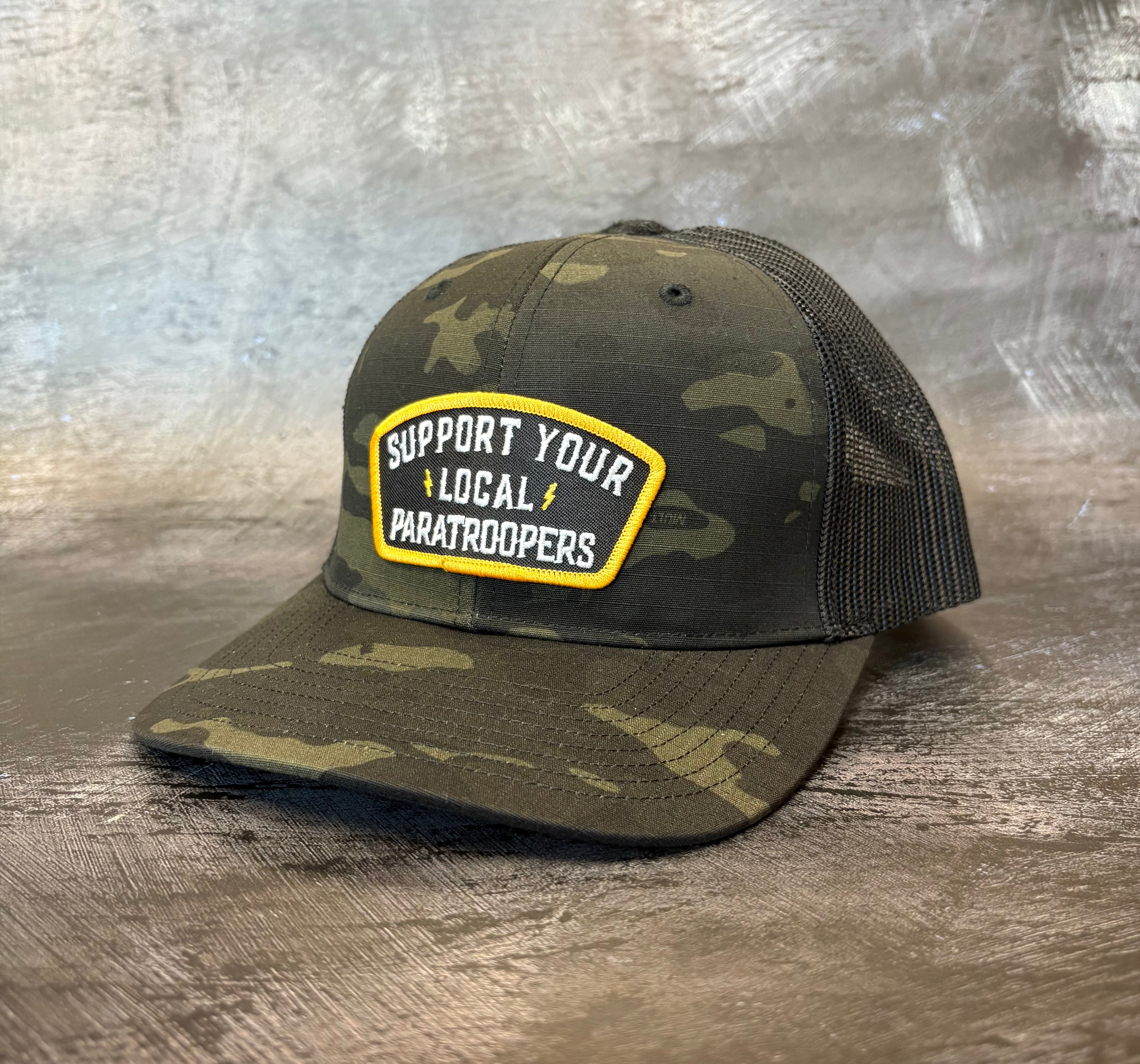 Support Your Local Paratroopers Patch Trucker Hat