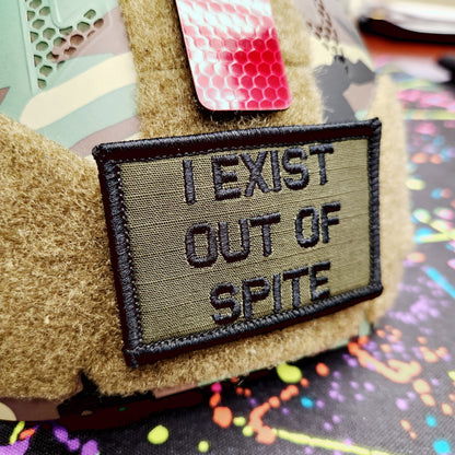 As Seen on Socials - I Exist Out of Spite - 2x3 Patch - Multiple Variants