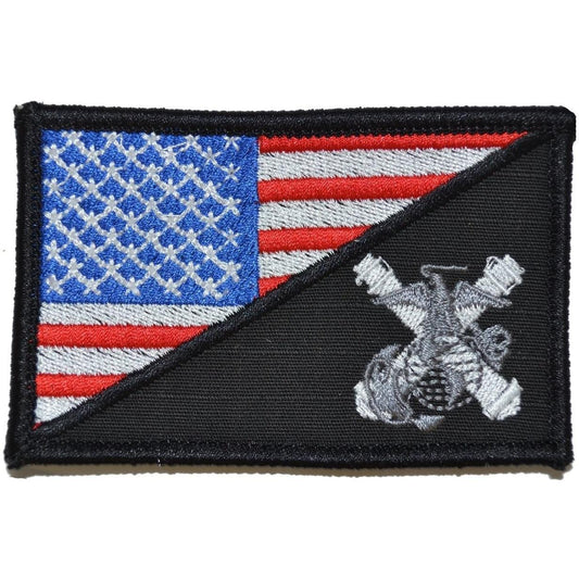 USMC Artillery USA Flag - 2.25x3.5 Patch