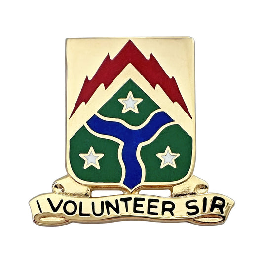 U.S. Army 278th Armored Cavalry Regiment "I Volunteer Sir" Crest