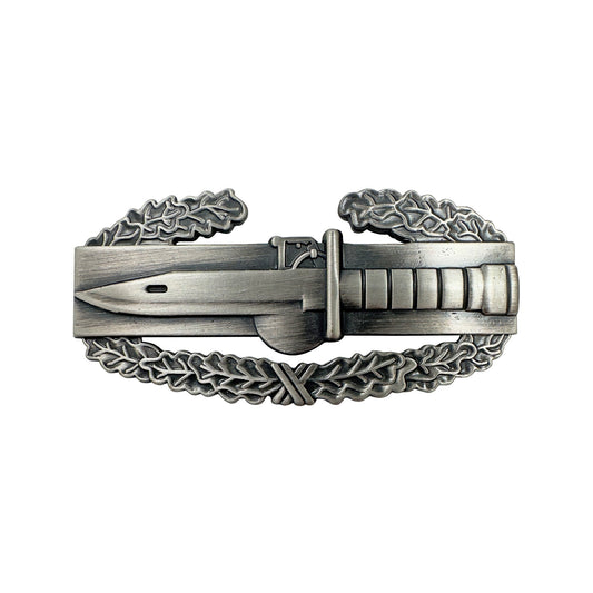 Combat Action Badge Silver-Oxidized STA-BRITE®