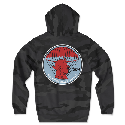 504 Devils Airborne Classic Camo Hoodie