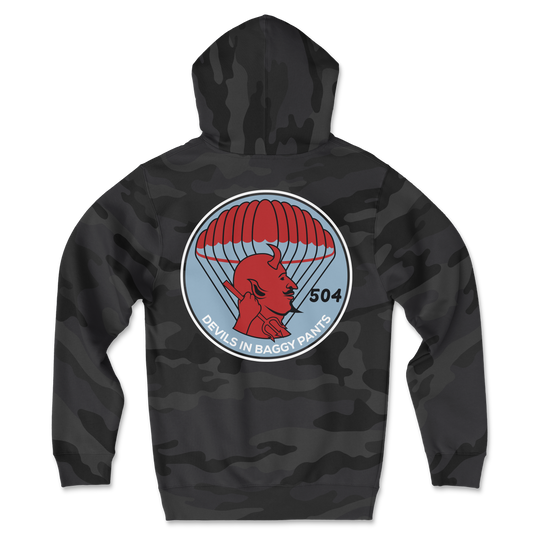 504 Devils Airborne Classic Camo Hoodie