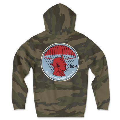 504 Devils Airborne Classic Camo Hoodie