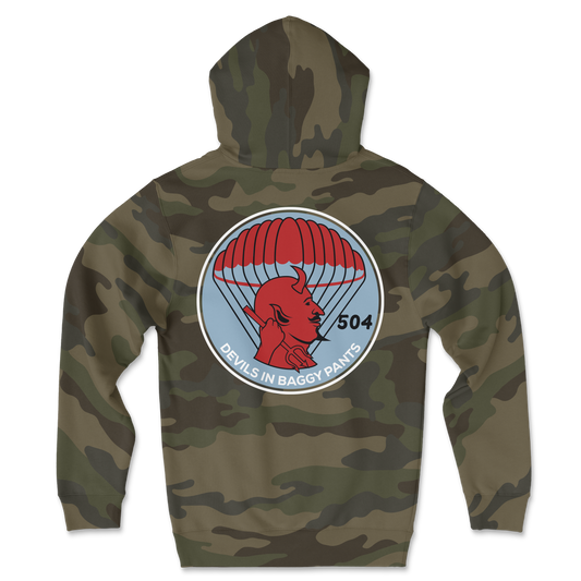 504 Devils Airborne Classic Camo Hoodie
