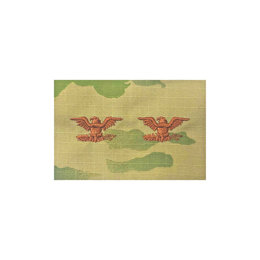 U.S. Air Force O6 Colonel OCP Spice Brown Sew-on Rank For Cap “Only”