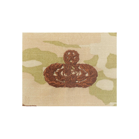 U.S. Air Force Cyberspace Support (Master) OCP Spice Brown Sew-on Badge