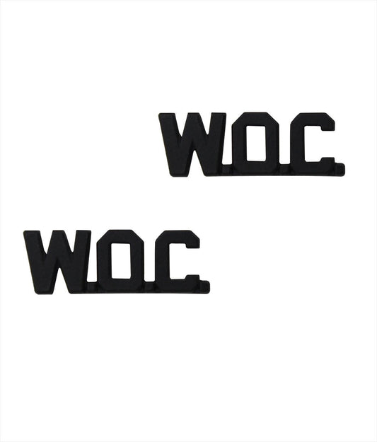 U.S. Army Warrant Officer Candidate (W.O.C.) Black Metal.