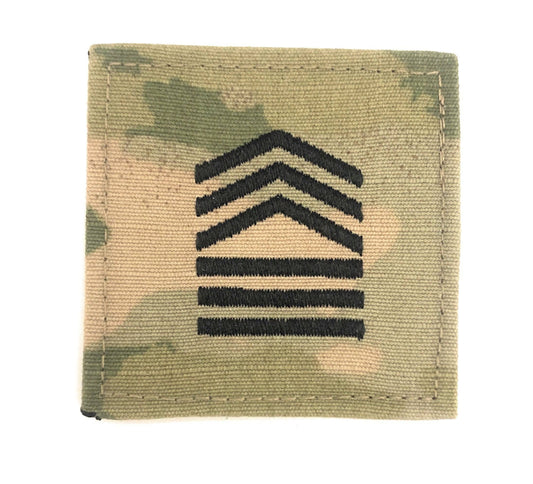 ROTC Master Sergeant OCP Rank with Hook Fastener
