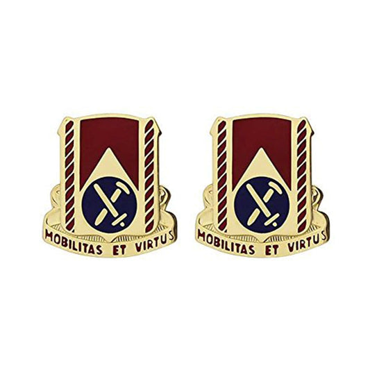 U.S. Army 710th Support Battalion Unit Crest (pair)