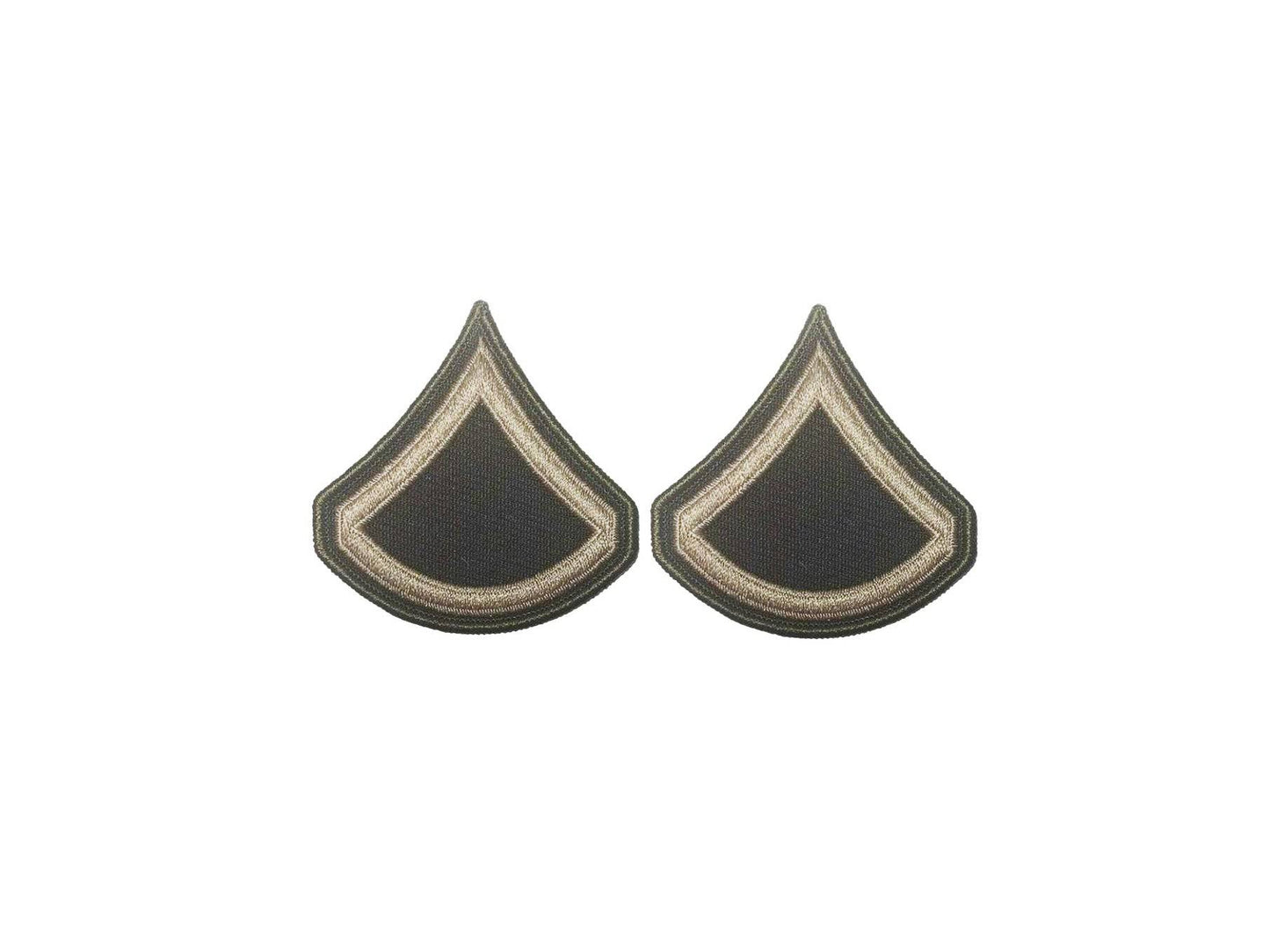 U.S. AGSU Army E3 Private First Class Chevron (Sew-on) rank (male)