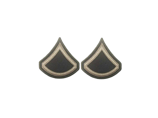 U.S. AGSU Army E3 Private First Class Chevron (Sew-on) rank (male)