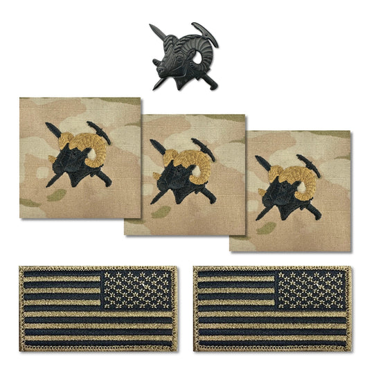U.S. Army Mountaineering Badge Bundle OCP & Black Metal