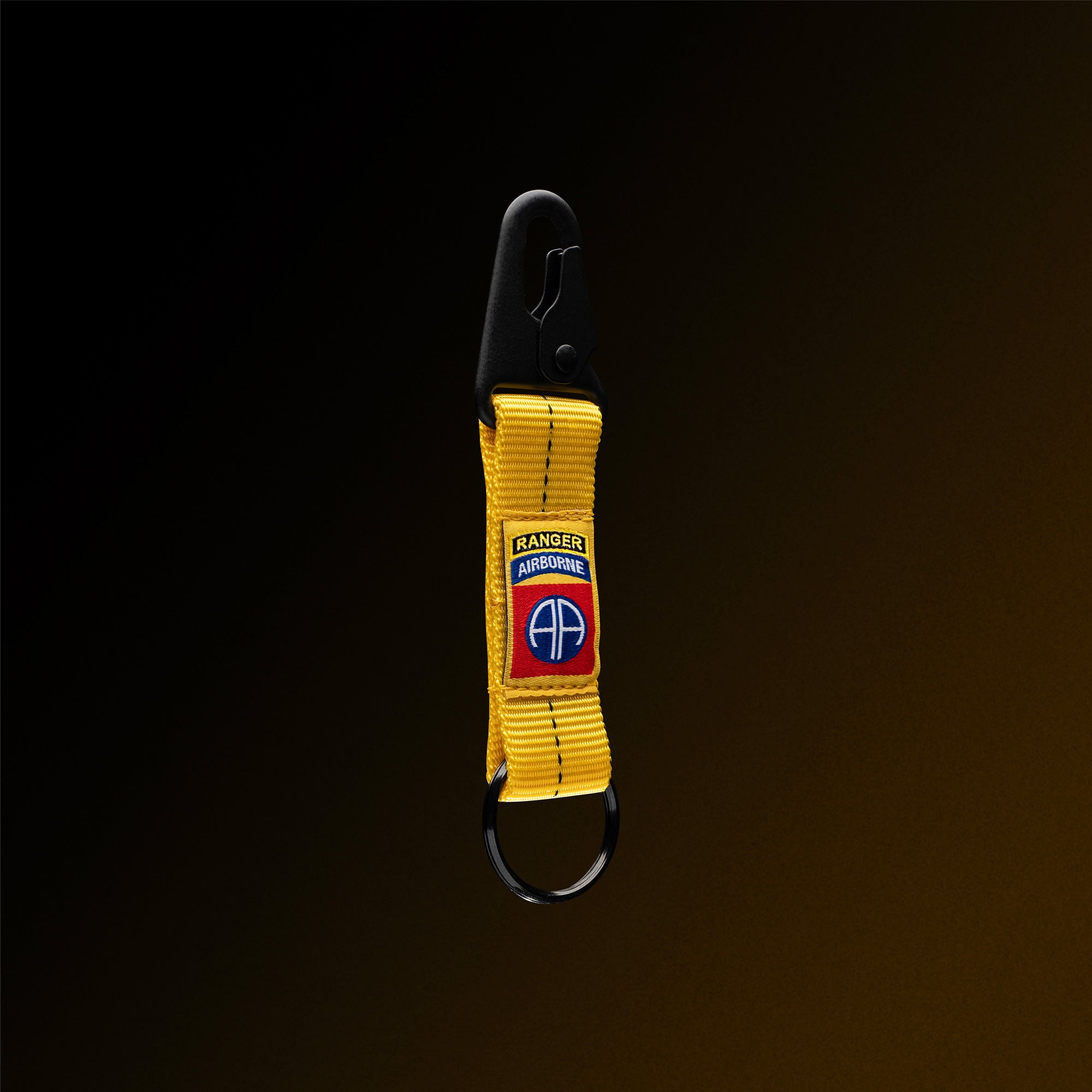 2-Below-Bite Static Line Lanyard Keychain (82nd Airborne Versions