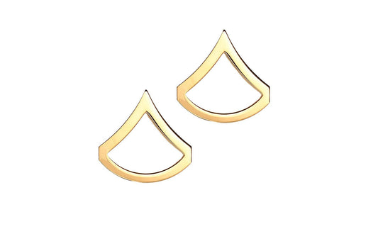 U.S. Army E3 Private First Class STA-BRITE® Pin-on Rank (pair)