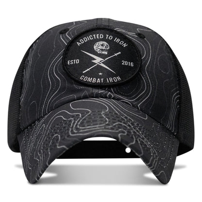 Addicted To Iron Patch Tactical Ripstop Mesh Snapback Hat