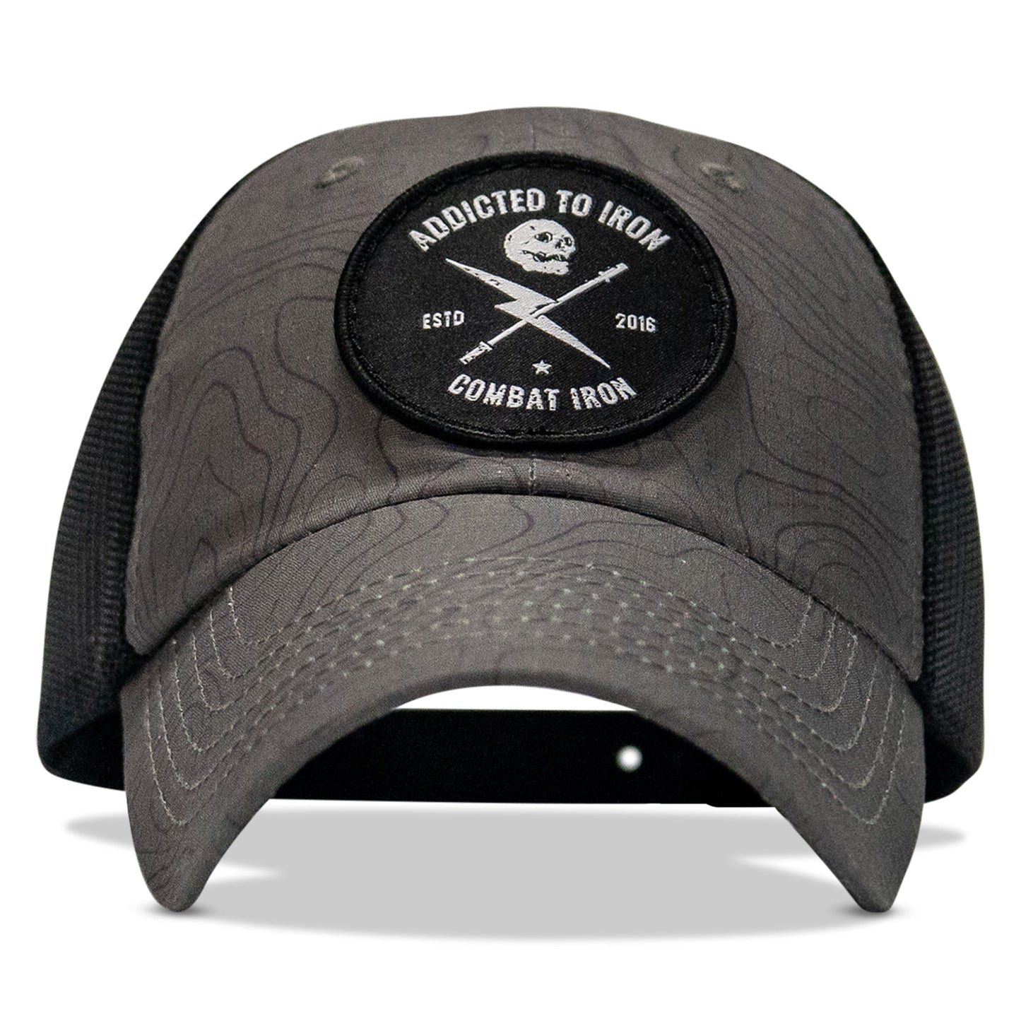 Addicted To Iron Patch Tactical Ripstop Mesh Snapback Hat