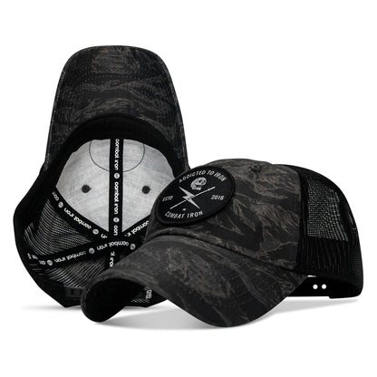 Addicted To Iron Patch Tactical Ripstop Mesh Snapback Hat