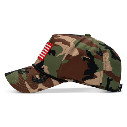 USA PVC Flag Waterproof Weekender Snapback