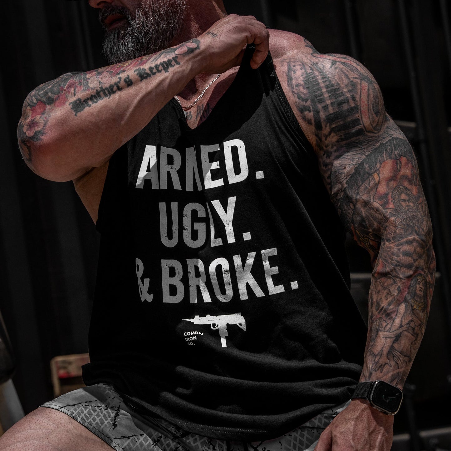 Armed, Ugly, And Broke Men's Tank