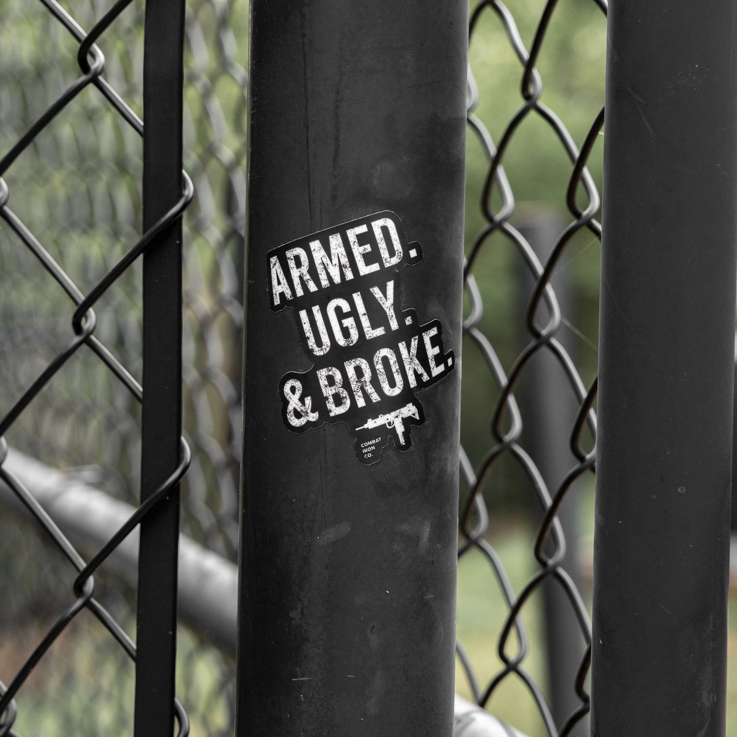Armed. Ugly. Broke. Decal