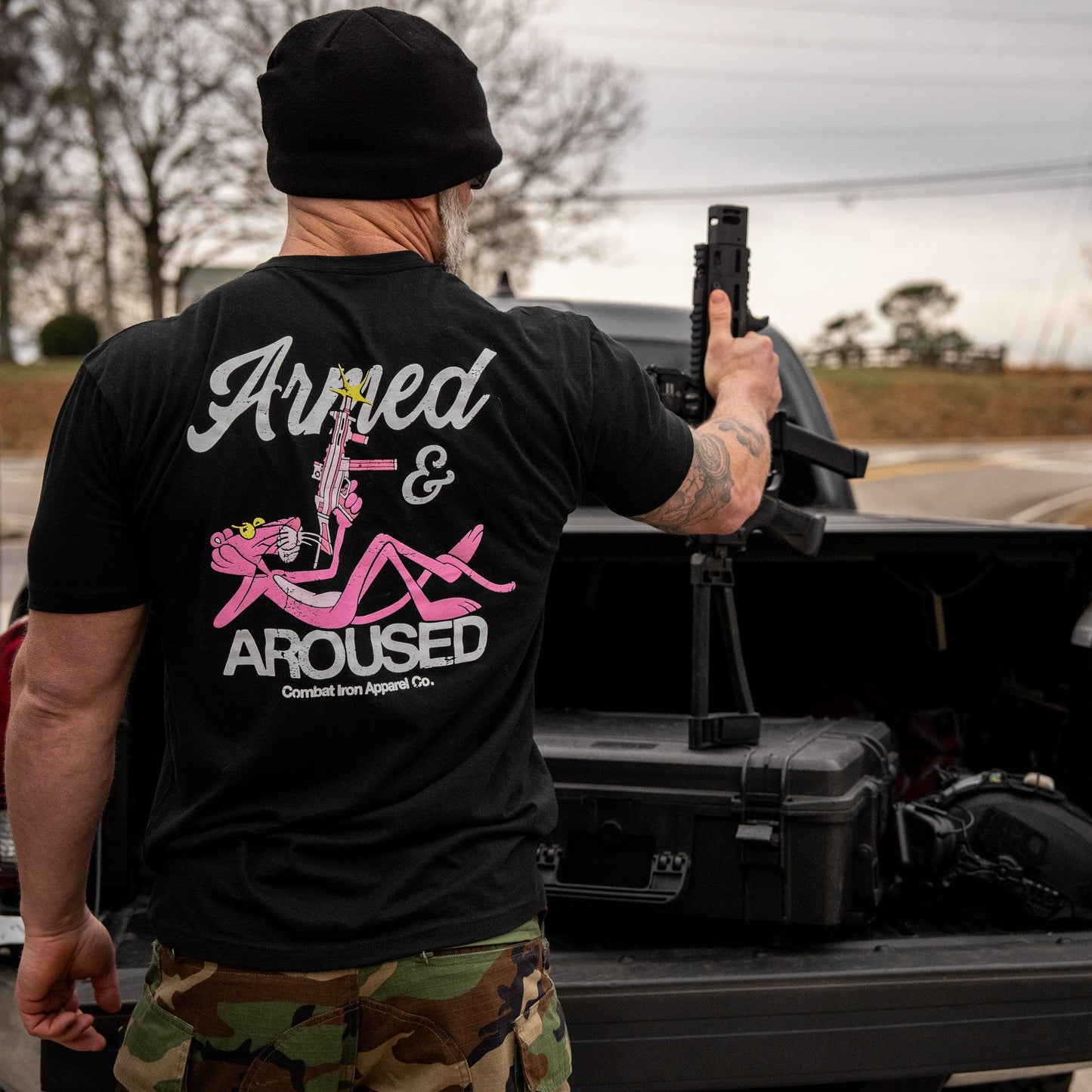 Armed and Aroused  Men's T-Shirt