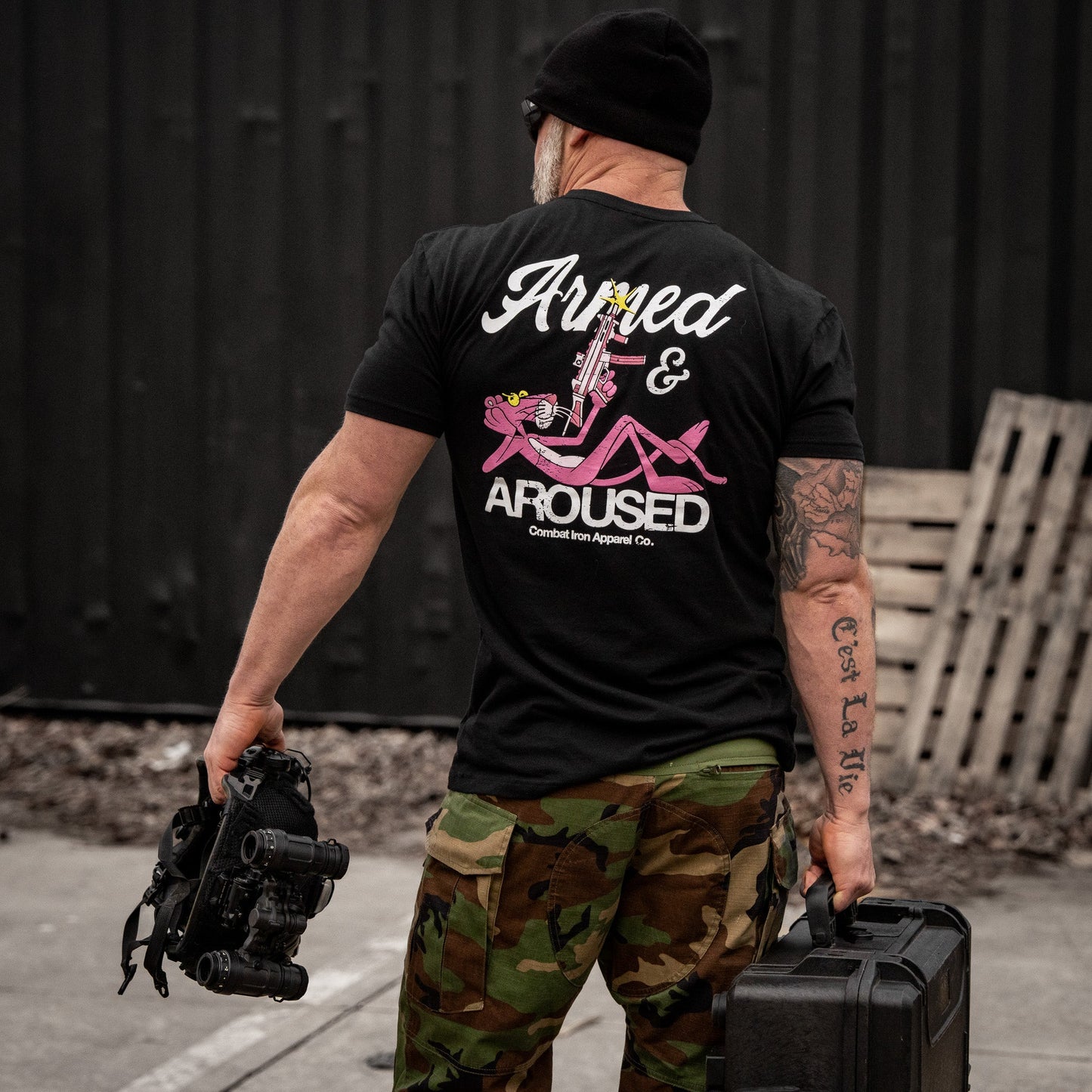 Armed and Aroused  Men's T-Shirt