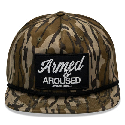 Armed & Aroused Patch Flatbill Snapback Hat