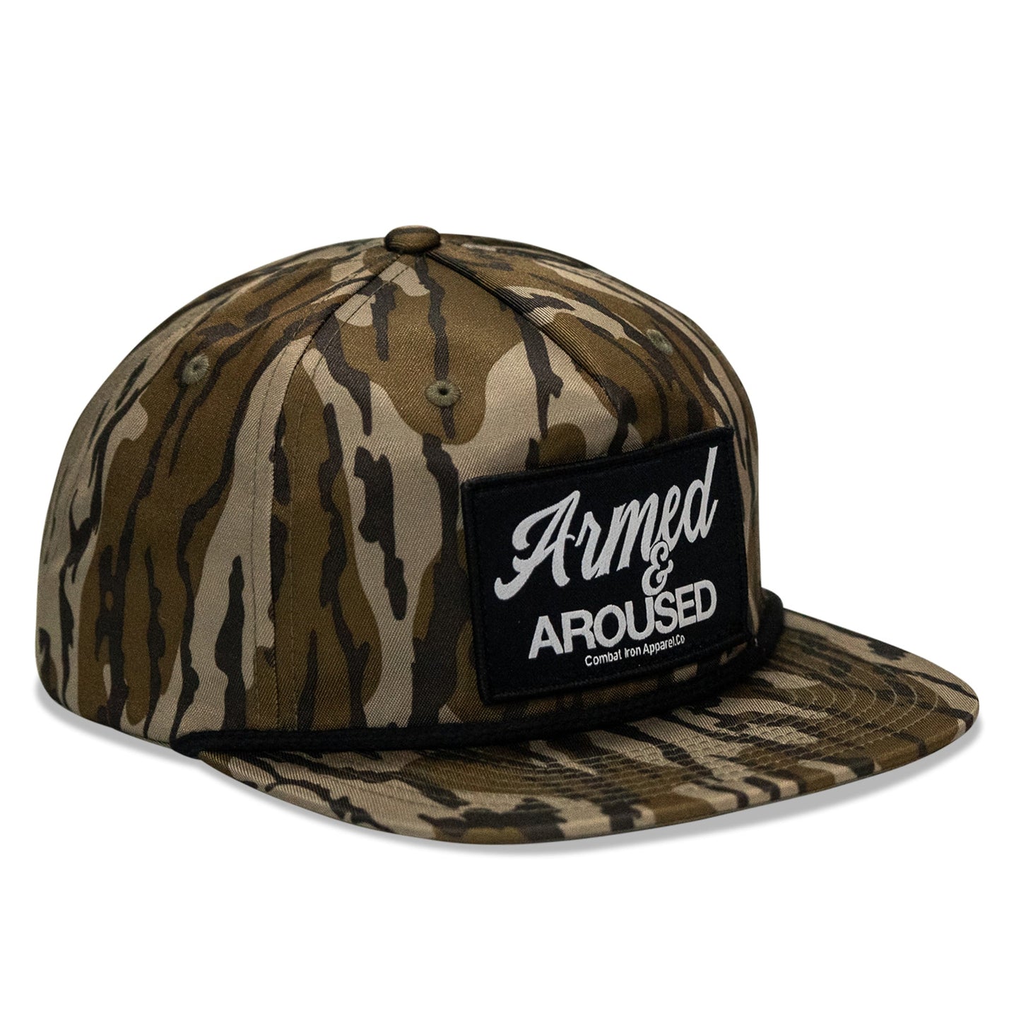 Armed & Aroused Patch Flatbill Snapback Hat