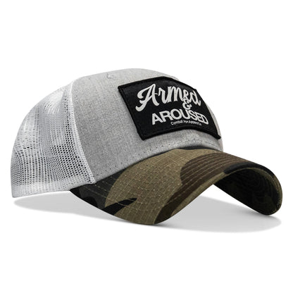 Armed & Aroused Patch Snapback Hat