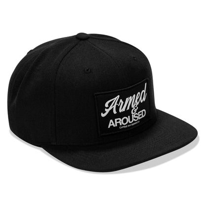 Armed & Aroused Patch Flatbill Snapback Hat