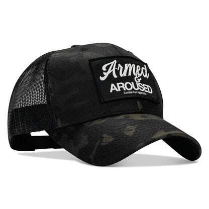 Armed & Aroused Patch Snapback Hat