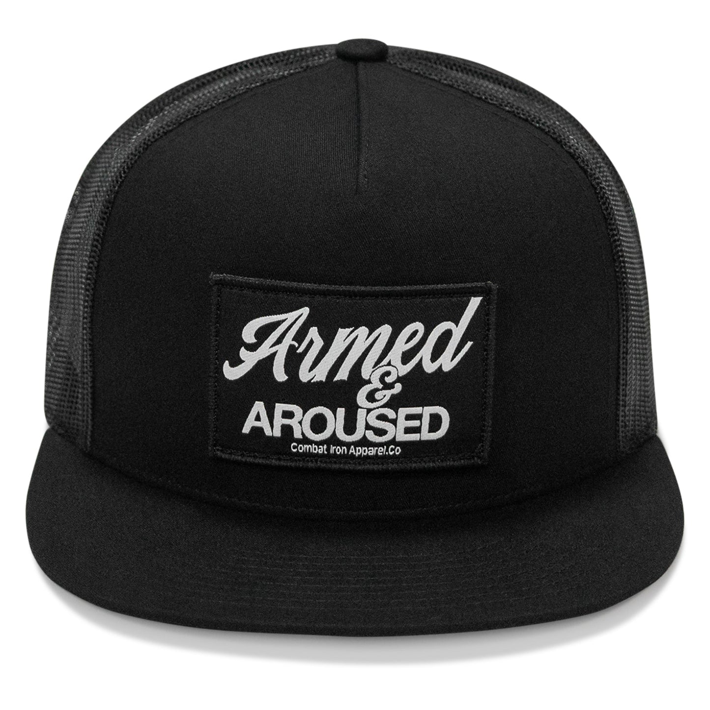 Armed & Aroused Patch Flatbill Snapback Hat