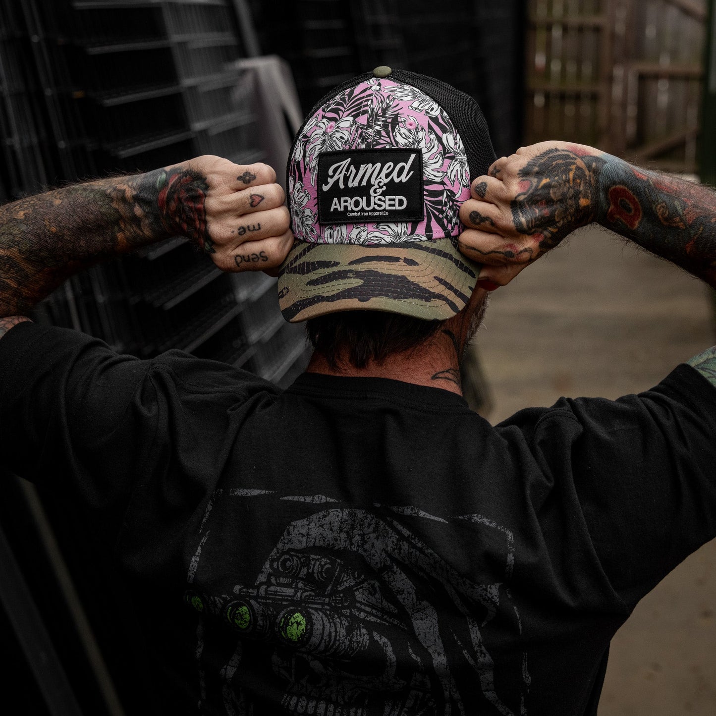 Armed & Aroused Patch Original Ripstop Snapback Hat
