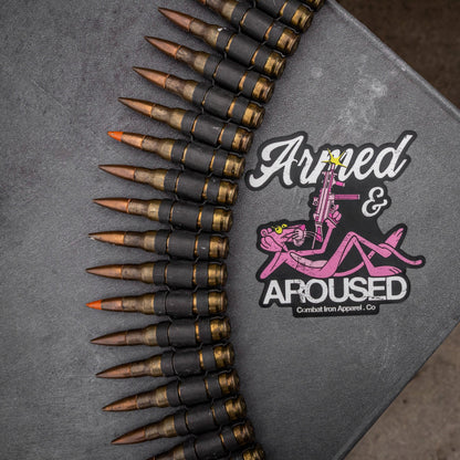 Armed & Aroused Panther Decal