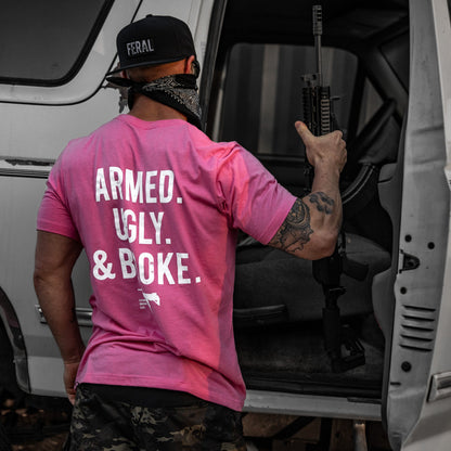 Armed. Ugly. & Broke. Men's T-Shirt